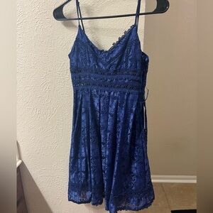 Navy lace dress